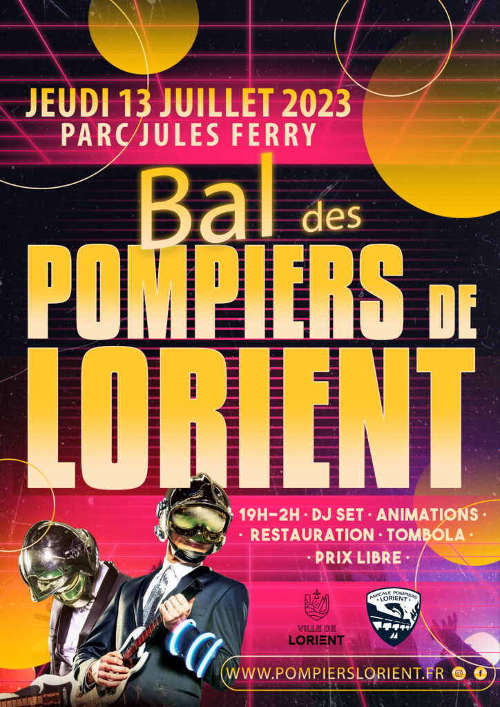 affiche bal des pompiers lorient2023