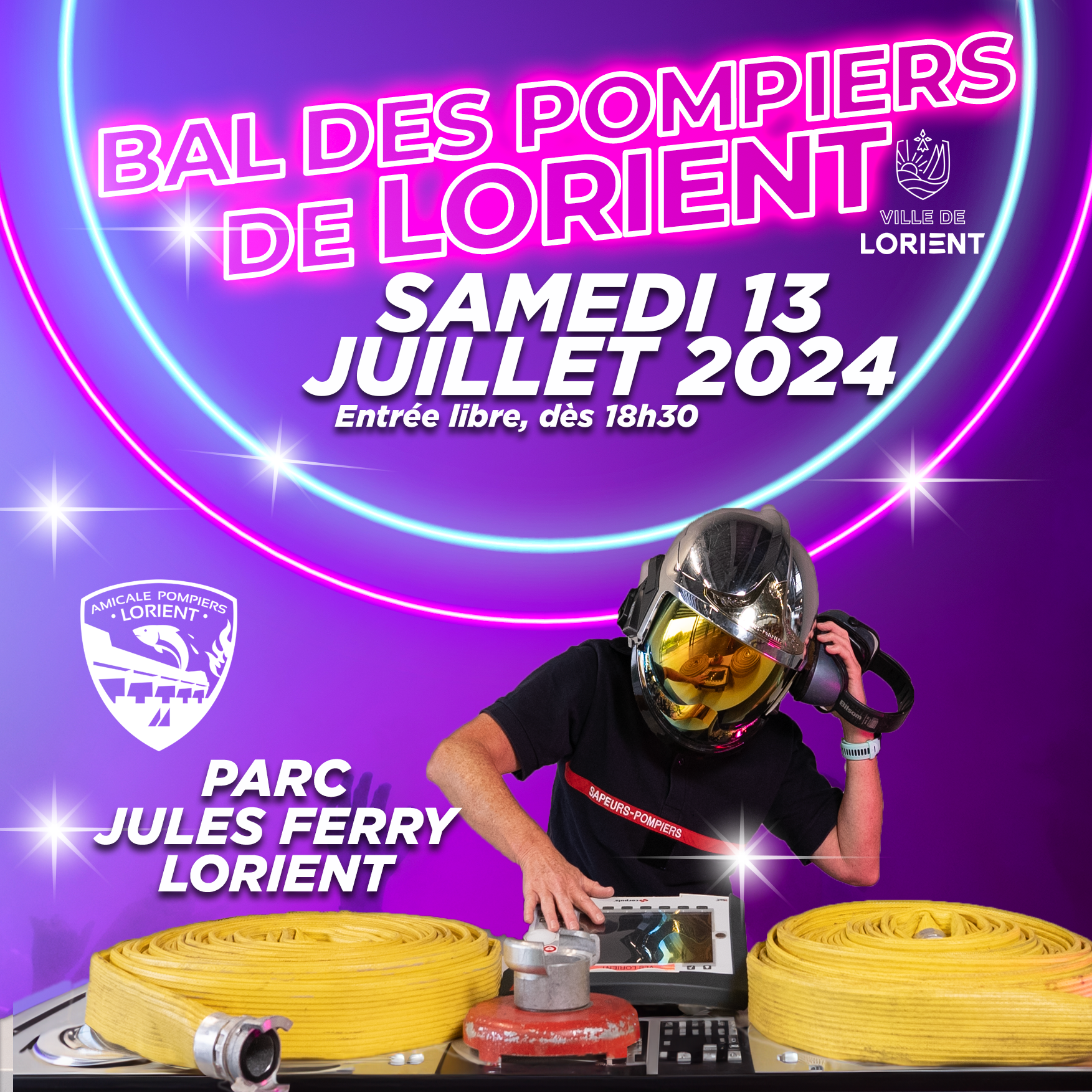 Bal des Pompiers de Lorient 2024, RDV le 13 juillet